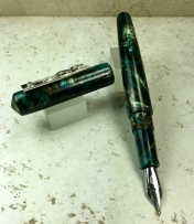 Custom Pen in a Naka-ai Style with an Iguana on the clip